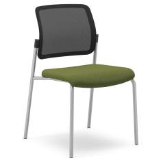 Besucherstuhl grün Besucherstühle Netzgewebe Konferenzstuhl Konferenzstühle Cafeteria Stuhl Drabert Tulio