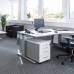 Heinrich Georg GmbH – COM-Arbeitsplatz mit Rollcontainer und Ansatzschrank